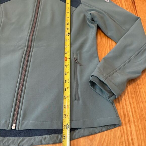 KUHL Frost Softshell Hoody Stretch Jacket Rain Coat Teal Green Women’s SMALL - Picture 6 of 13